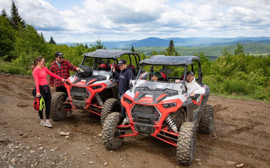 ATV & riders in the woods