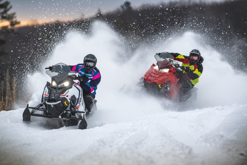 Valentine's Day Snowmobiling